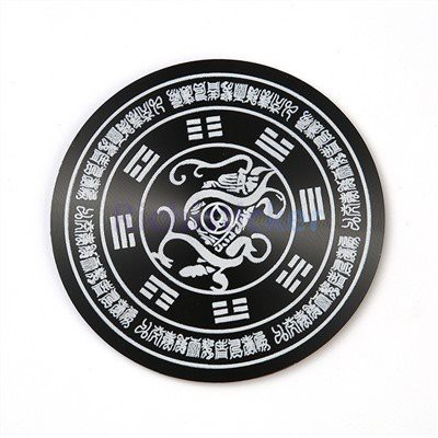 Rótulo de alumínio em relevo com adesivo 3M