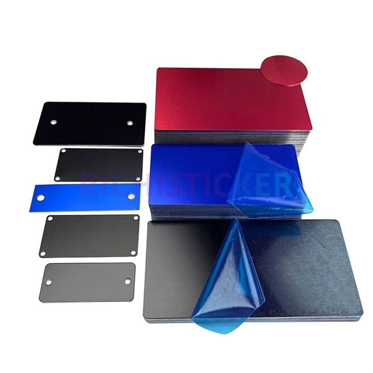 Blank Anodized Metal Nameplate Label